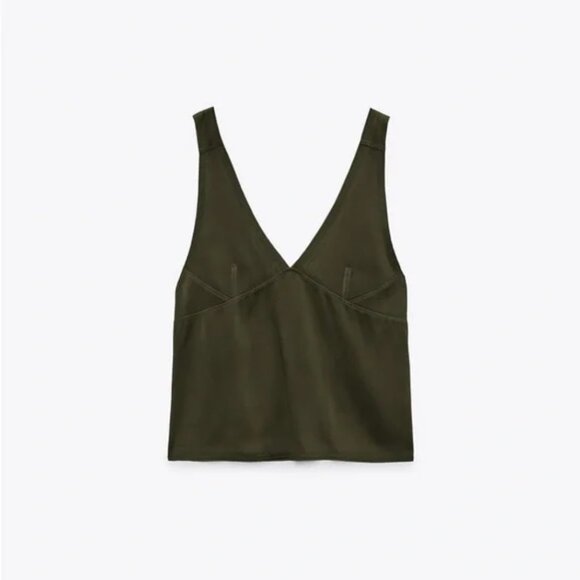 Zara Satin Camisole Top XS - Picture 3 of 6
